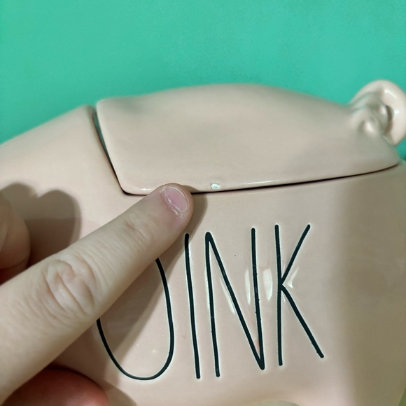NEW Rae Dunn OINK Pink Pig Canister - Picture 2 of 7